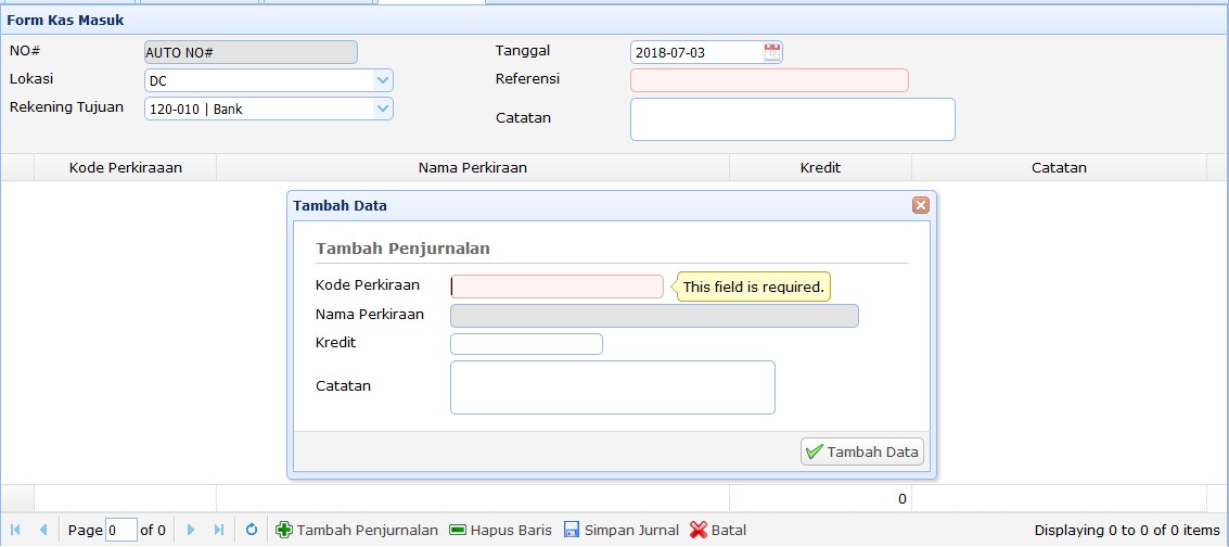 Kas Masuk