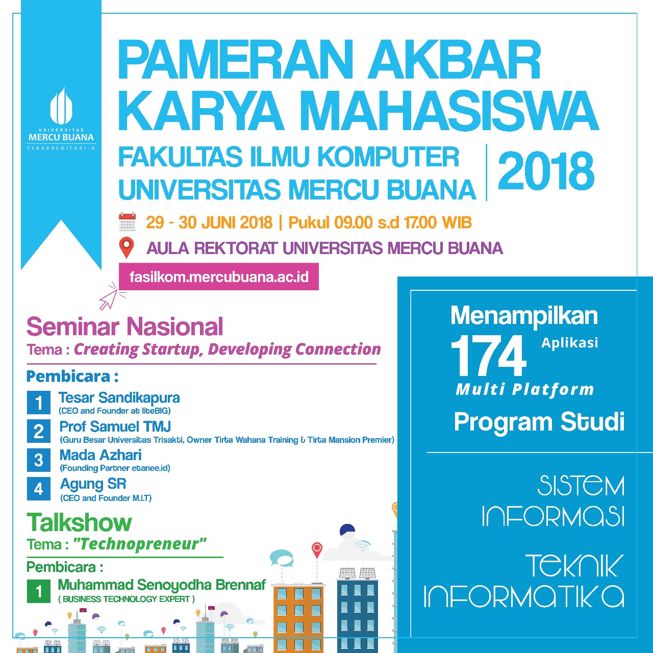 Pameran Akbar Karya Mahasiswa FASILKOM UMB 2018