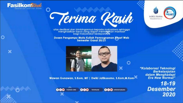 Pendamping Lomba pada FASILKOM WEEK 2020